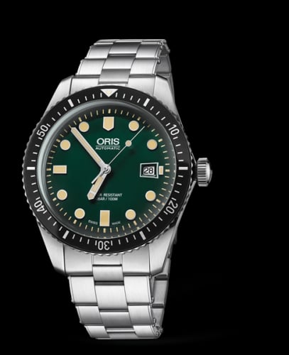 Oris Divers Sixty-Five 42 Stainless Steel / Green / Bracelet