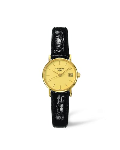 Longines Presence 23.5 Quartz Gold Yellow Stick