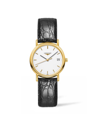 Longines Presence Quartz 30mm PVD Gold / White