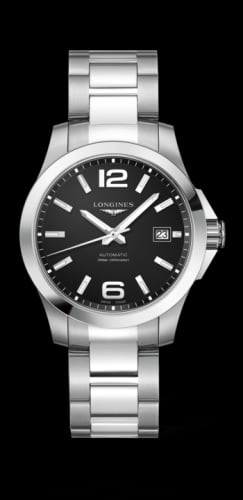 Longines Conquest 39 Automatic Stainless Steel / Black / Bracelet