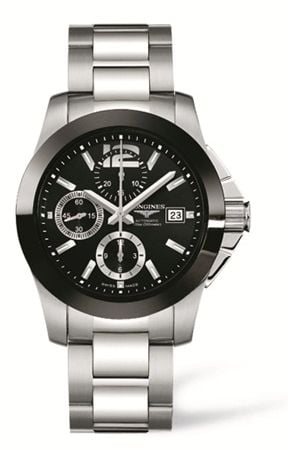 Longines Conquest Chronograph Ceramic Bracelet