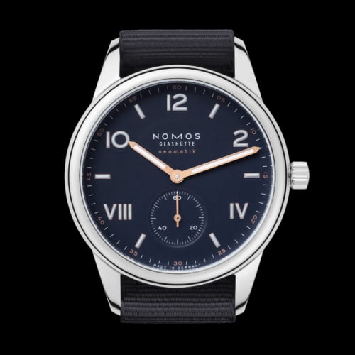 Nomos Glashütte Club Campus Neomatik 39 Midnight Blue / Textile