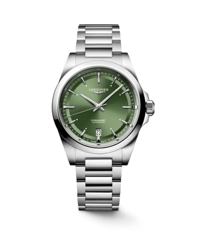 Longines Conquest 38 Stainless Steel / Green / Bracelet