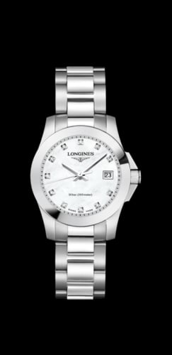 Longines Conquest Quartz 29.5 Stainless Steel / MOP