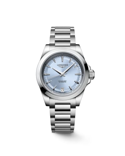 Longines Conquest 34 Stainless Steel / Ice Blue / Bracelet