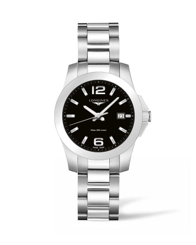 Longines Conquest Quartz 36 Stainless Steel / Black