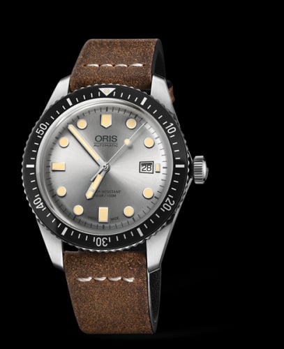 Oris Divers Sixty-Five 42 Stainless Steel / Silver / Calf