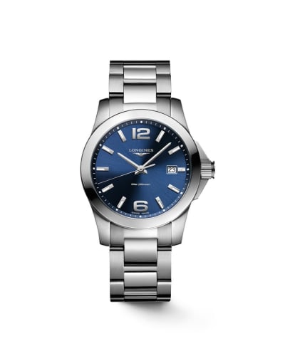 Longines Conquest Quartz 34 Stainless Steel / Blue