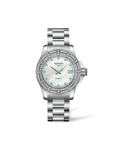 Longines Conquest 29.5 Automatic Double Row Diamond