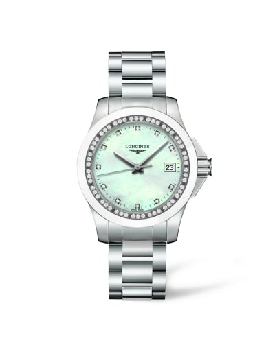 Longines Conquest 35 Quartz Ceramic Diamond
