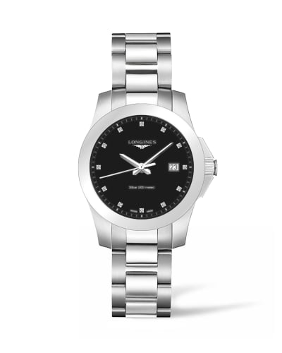 Longines Conquest Quartz 36 Stainless Steel / Black