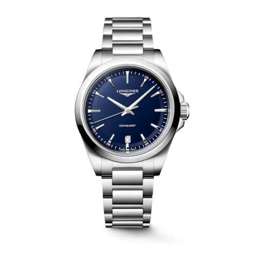 Longines Conquest Quartz 38 Stainless Steel / Blue / Bracelet