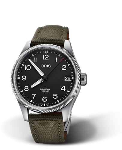 Oris Big Crown ProPilot Big Date Stainless Steel / Black / Fabric