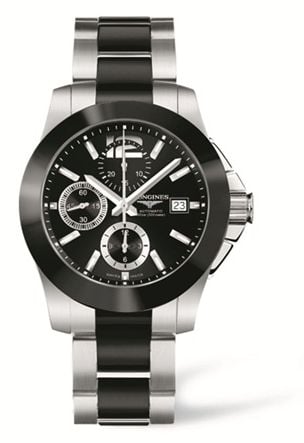 Longines Conquest Chronograph Ceramic Bracelet
