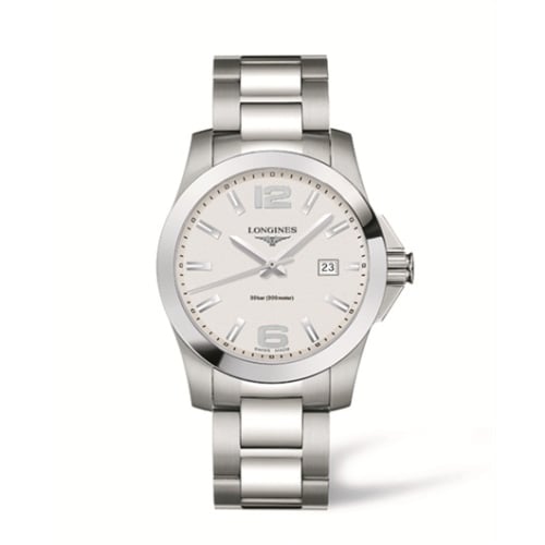 Longines Conquest Quartz 41mm Silver