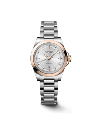 Longines Conquest 30 Stainless Steel - Pink Gold / Silver / Bracelet