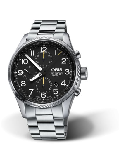 Oris Big Crown ProPilot Chronograph Stainless Steel / Black / Bracelet
