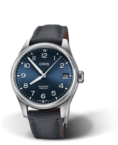 Oris Big Crown ProPilot Big Date Stainless Steel / Blue / Fabric