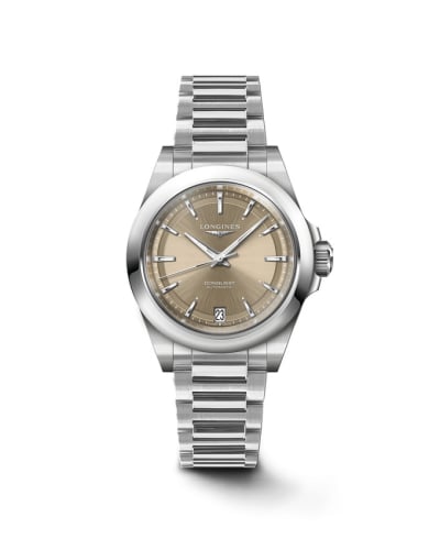 Longines Conquest 34 Stainless Steel / Brown / Bracelet
