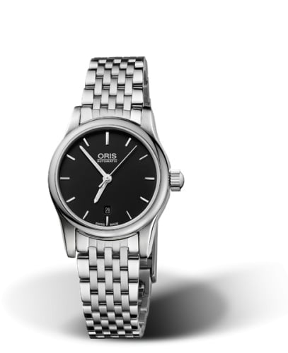 Oris Classic Date Lady 28.5 Stainless Steel / Black / Bracelet