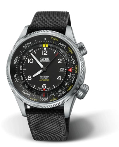 Oris Big Crown ProPilot Altimeter Feet / Black Textile