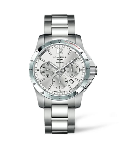 Longines Conquest Chronograph Automatic 41mm Silver