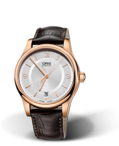 Oris Classic Date 37 Rose Gold / Silver