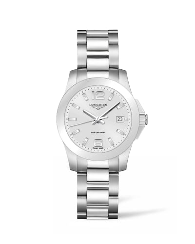 Longines Conquest Quartz 34 Stainless Steel / Silver