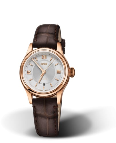 Oris Classic Date Lady 28.5 Rose Gold / Silver