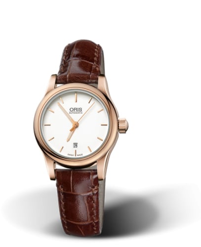 Oris Classic Date Lady 28.5 Rose Gold / Silver