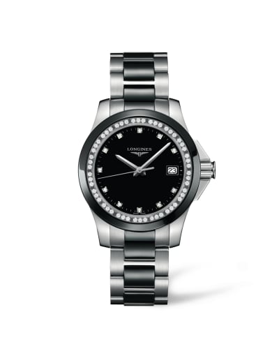 Longines Conquest 35 Quartz Ceramic Diamond