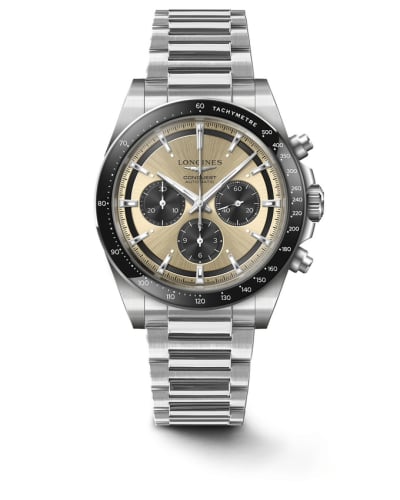 Longines Conquest Chronograph 42 Stainless Steel / Brown / Bracelet