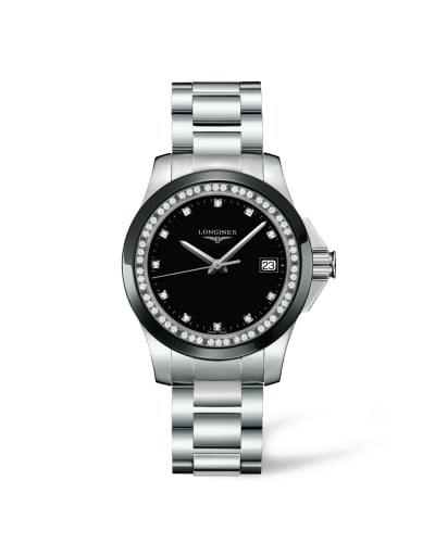 Longines Conquest 35 Quartz Ceramic Diamond