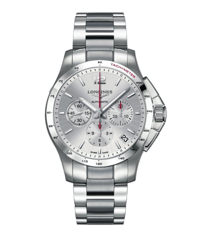 Longines Conquest Chronograph Automatic 44.5mm Silver