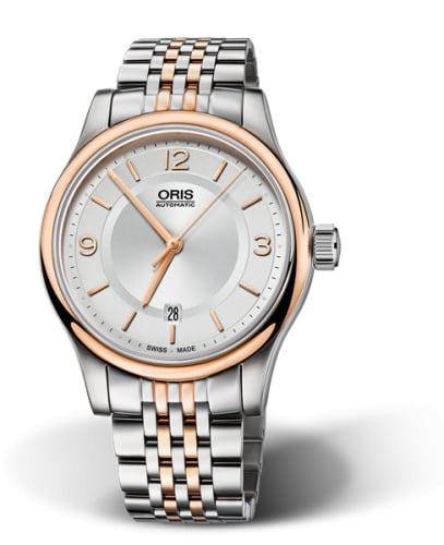 Oris Classic Date 42 Stainless Steel - Rose Gold / Silver / Bracelet