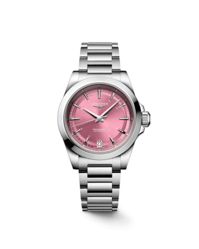 Longines Conquest 34 Stainless Steel / Pink / Bracelet