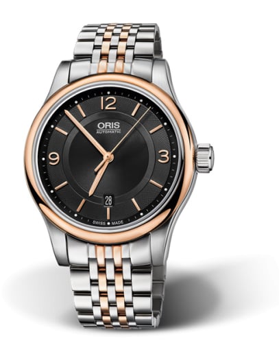 Oris Classic Date 42 Stainless Steel - Rose Gold / Black / Bracelet