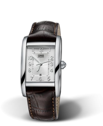 Oris Rectangular Date 25 Stainless Steel / Silver - Arabic