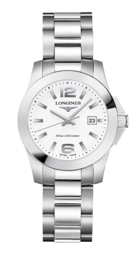 Longines Conquest Quartz 29.5 Stainless Steel / White