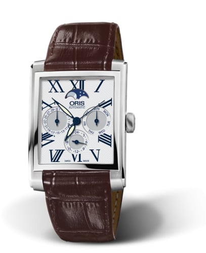 Oris Rectangular Complication Stainless Steel / Silver - Roman