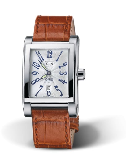 Oris Rectangular Day Date 30 Stainless Steel / Silver