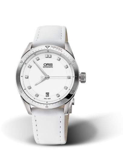 Oris Artix GT Date Stainless Steel / White - Diamond