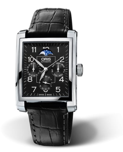 Oris Rectangular Complication Stainless Steel / Black - Arabic