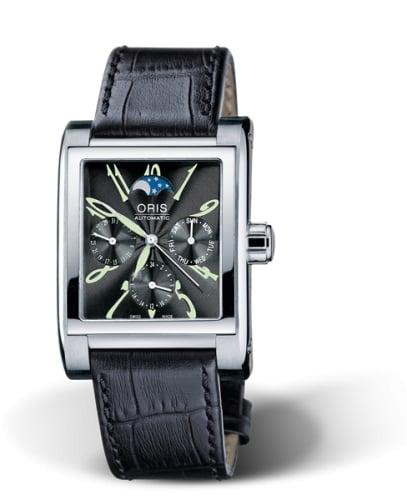 Oris Rectangular Complication Stainless Steel / Black - Arabic