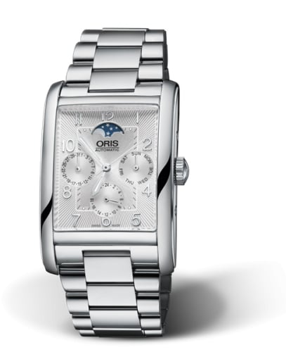 Oris Rectangular Complication Stainless Steel / Silver - Arabic / Bracelet
