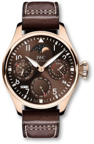 IWC Schaffhausen Big Pilot Perpetual Calendar Red Gold / Brown / Latin America