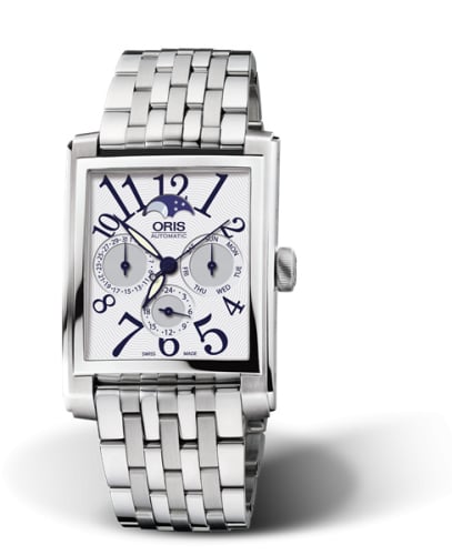 Oris Rectangular Complication Stainless Steel / Silver - Arabic / Bracelet