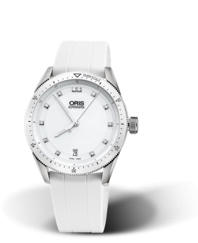 Oris Artix GT Date Stainless Steel - Ceramic / White - Diamond / Rubber