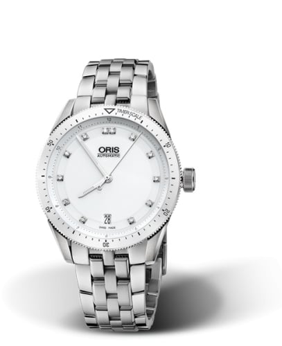 Oris Artix GT Date Stainless Steel - Ceramic / White - Diamond / Bracelet
