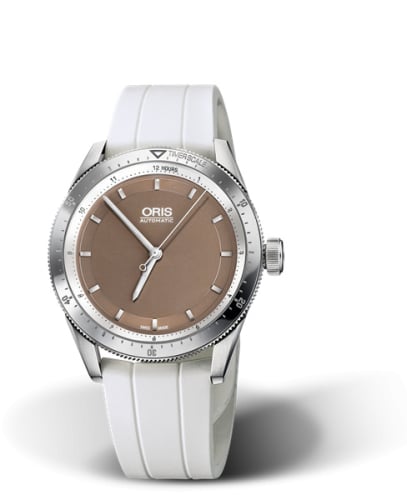 Oris Artix GT Date Stainless Steel / Brown / Rubber